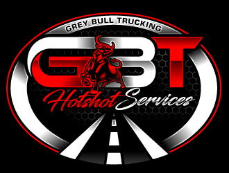 Grey Bull Trucking  Hotshot Services logo design by Suvendu