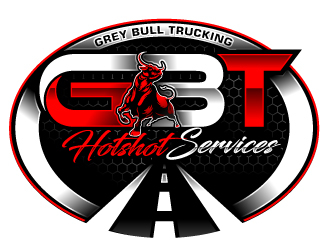 Grey Bull Trucking  Hotshot Services logo design by Suvendu