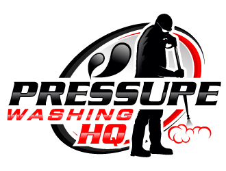 Pressure Washing HQ logo design by Suvendu