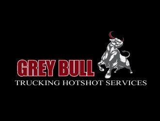 Grey Bull Trucking  Hotshot Services logo design by xien