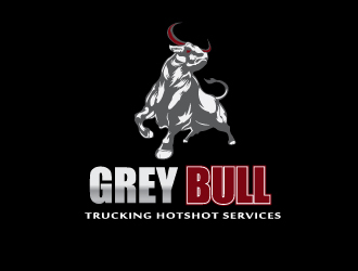 Grey Bull Trucking  Hotshot Services logo design by xien