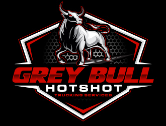 Grey Bull Trucking  Hotshot Services logo design by Suvendu