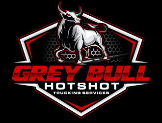 Grey Bull Trucking  Hotshot Services logo design by Suvendu