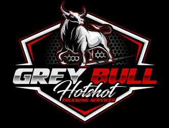 Grey Bull Trucking  Hotshot Services logo design by Suvendu