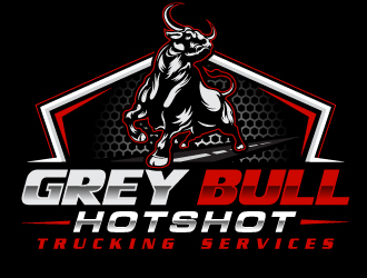 Grey Bull Trucking  Hotshot Services logo design by Suvendu