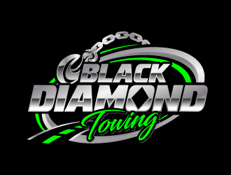 Black Diamond Towing logo design by jaize