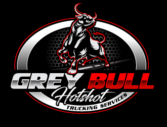 Grey Bull Trucking  Hotshot Services logo design by Suvendu