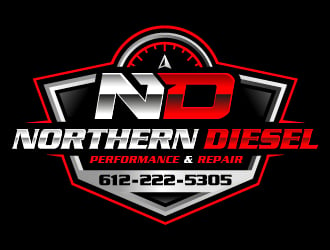 Northern Diesel Performance & Repair logo design by ORPiXELSTUDIOS