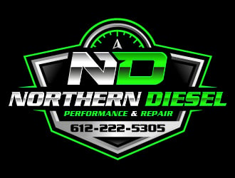 Northern Diesel Performance & Repair logo design by ORPiXELSTUDIOS