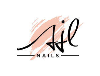 AJL Nails logo design by puthreeone