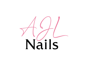 AJL Nails logo design by AamirKhan