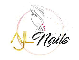 AJL Nails logo design by 3Dlogos