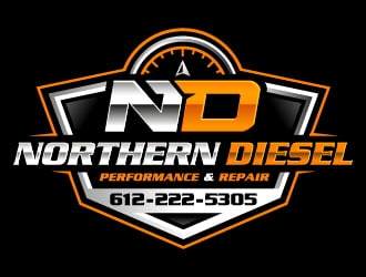 Northern Diesel Performance & Repair logo design by ORPiXELSTUDIOS