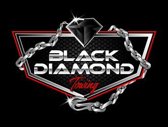 Black Diamond Towing Logo Design