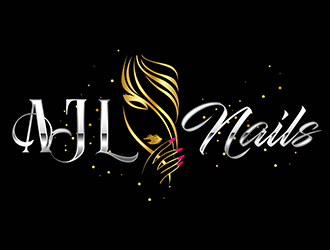 AJL Nails logo design by 3Dlogos