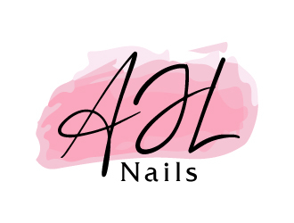 AJL Nails logo design by AamirKhan