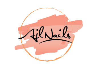 AJL Nails logo design by webmall