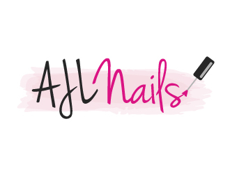 AJL Nails logo design by akilis13