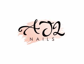 AJL Nails logo design by giphone