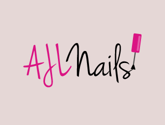 AJL Nails logo design by akilis13