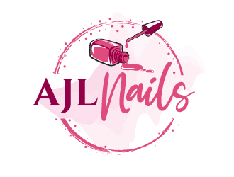 AJL Nails logo design by jaize