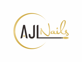 AJL Nails logo design by mutafailan