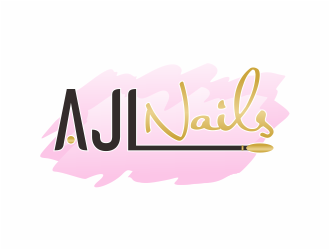 AJL Nails logo design by mutafailan