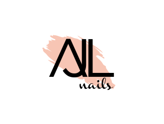 AJL Nails logo design by MUNAROH