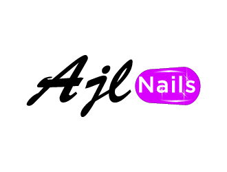 AJL Nails logo design by pilKB