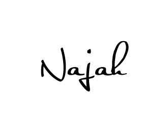 naj or Najah logo design by AamirKhan