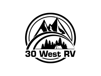 30 West RV  logo design by oke2angconcept