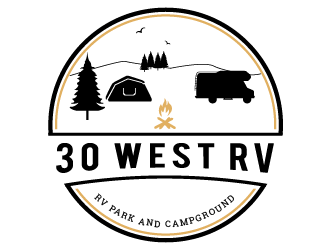 30 West RV  logo design by pollo