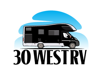 30 West RV  logo design by AamirKhan