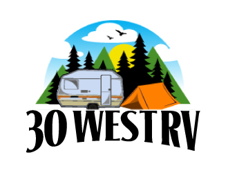 30 West RV  logo design by AamirKhan