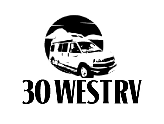 30 West RV  logo design by AamirKhan