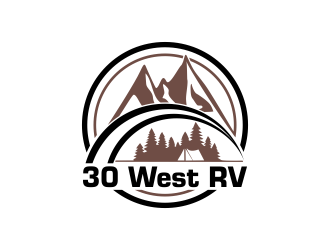 30 West RV  logo design by oke2angconcept