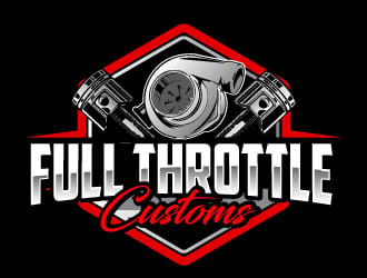 Full Throttle Customs logo design by AamirKhan