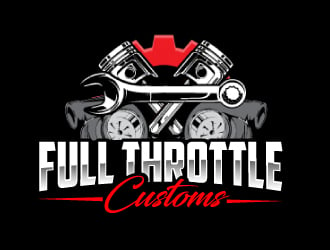 Full Throttle Customs logo design by AamirKhan