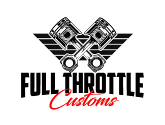 Full Throttle Customs logo design by AamirKhan