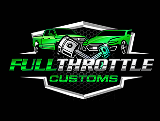 Full Throttle Customs logo design by 3Dlogos