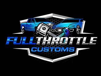 Full Throttle Customs logo design by 3Dlogos