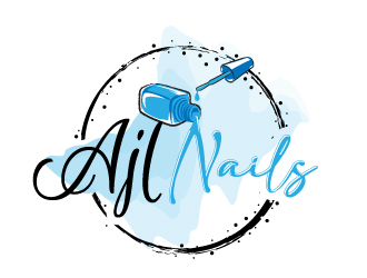 AJL Nails logo design by jaize