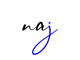 naj or Najah logo design by AamirKhan