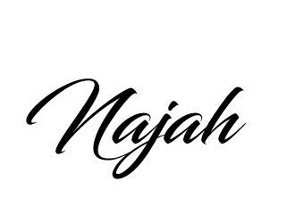 naj or Najah logo design by AamirKhan