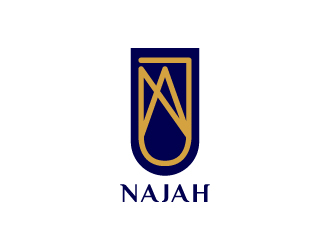 naj or Najah logo design by adiputra87