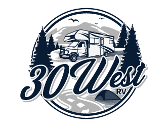 30 West RV  logo design by LucidSketch