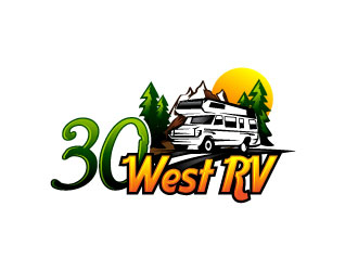 30 West RV  logo design by Suvendu