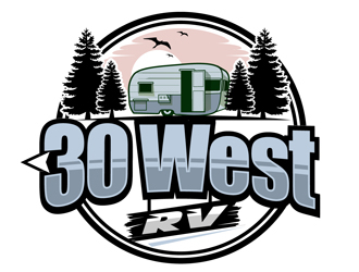 30 West RV  logo design by DreamLogoDesign