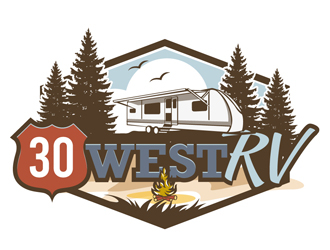 30 West RV  logo design by DreamLogoDesign