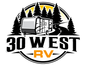 30 West RV  logo design by Suvendu